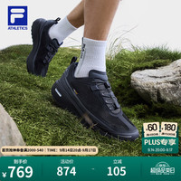 FILA 柔云3丨斐乐户外鞋26新款男鞋山系缓震越野抓地力跑步鞋登山鞋 沥青灰-AP 41