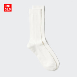 优衣库 素色袜男装女装/袜子486885 00 白色 XS /S/23～25 cm