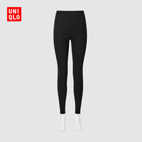 优衣库 女装HEATTECH EXTRA WARM棉混纺紧身裤/10分478962 481081 478962/09黑色 XS