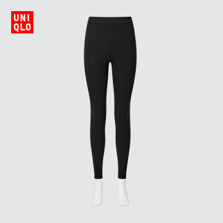 优衣库 女装HEATTECH EXTRA WARM棉混纺紧身裤/10分478962 481081 478962/09黑色 XS