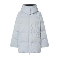 MO&Co. 轻暖漫游系列 90鹅绒抗寒三防 冰灰蓝色 XS/155 女士羽绒服