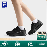 FILA AURA随行鞋丨斐乐户外跑鞋女26秋季新款厚底运动鞋 黑-BK 36