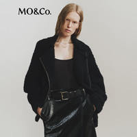 MO&Co. 毛衣外套法国绵羊毛粗纺摩安珂 黑色 M /165