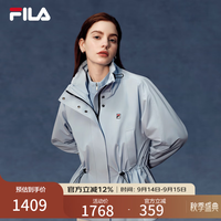 FILA 官方女装棉服2026春新款时尚休闲宽松收腰保暖立领外套 纯真蓝-LB M 165/84A/M