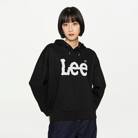 Lee 商场同款Oversize大logo印花女连帽卫衣