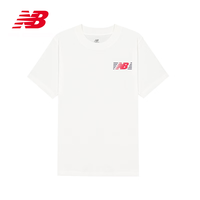 new balance NB官方26新款秋季男款时尚百搭舒适透气运动短袖T恤 白色MT6179UM M