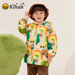 B.Duck 儿童中长款羽绒服 米色 120 cm （充绒量101g）