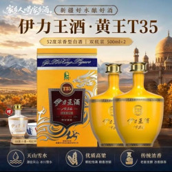 伊力特 伊力王酒 T35黄王升级版500ml*2瓶 浓香型52度