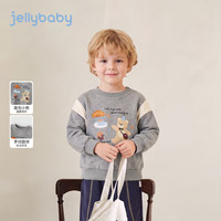 jellybaby 新品秋款男童中童圆领卫衣休闲