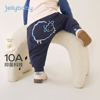 JELLYBABY 杰里贝比 萌趣小羊印花婴幼束脚裤 宝蓝 73cm