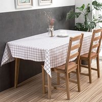 美厨 简约家居桌布90*140cm（白格款）MCPJ173 90*140cm(白格款)MCPJ173
