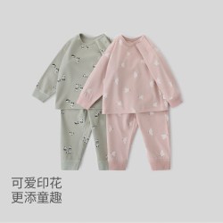 巴厘小猪 儿童睡衣纯棉内衣套装2件套上衣+裤子（秋冬五折专区任选）