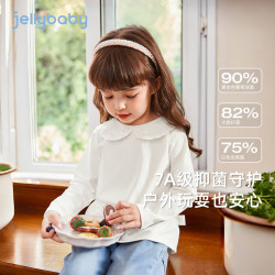 jellybaby 儿童翻领T恤女童长袖上衣