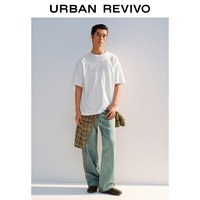 URBAN REVIVO UUV460183 字母贴布绣圆领短袖T恤 本白 XS