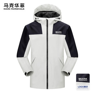 马克华菲 象牙白拼黑 3XL 男士夹克