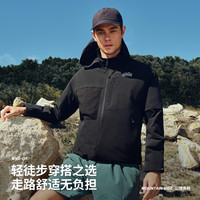 Navigare 纳维凯尔 男士休闲连帽夹克 透湿耐磨 暗夜黑 XL