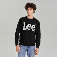 Lee 商场同款标准版圆领套头logo基础款休闲男长袖卫衣