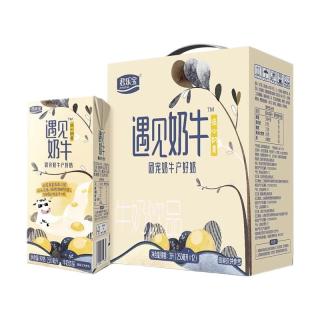 JUNLEBAO 君乐宝 遇见奶牛流心奶黄 牛奶饮品 250ml*12盒