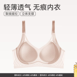 芬腾 内衣女士无钢圈文胸