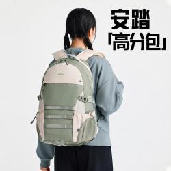 安踏 羽毛球拍包大容量护脊减负初高中学生书包双肩包