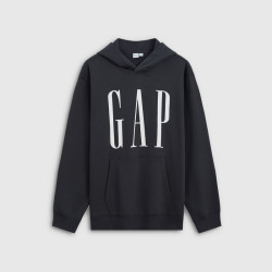 Gap 男女装潮流logo印花抓绒连帽宽松卫衣