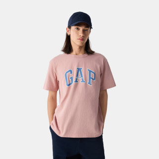 Gap 男女装秋季款纯棉字母印花logo短袖T恤上衣美版797924 粉色 L 美码 XL亚洲码185/104A