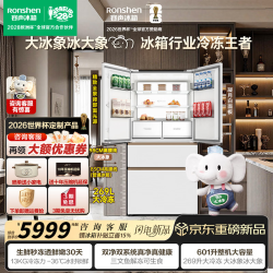 容声 大冰象601L法式多门家用电冰箱超薄大容量零嵌入式双系统循环 601L法白|深冻*净化*容量王者