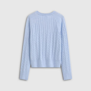 Gap 盖璞 860681 彩色纽扣绞花针织衫 浅蓝色 M