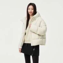 坦博尔 女泡芙短款韩版面包服小个子秋冬外套 知春米