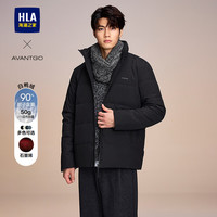 海澜之家 羽绒服男款轻商务经典系列石墨烯外套男冬季 黑色5H HWRAW4W073A XL 180/96A 推荐160-180斤