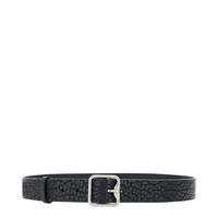 BURBERRY B-Buckle Leather Belt 皮带，纹理印花