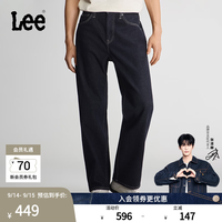 Lee 26早秋新品五袋款762宽松清水洗牛仔裤