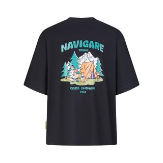 Navigare 纳维凯尔 速干凉感 暗夜黑 M 男士T恤