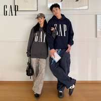 Gap 盖璞 1SS623908 Logo印花抓绒连帽卫衣