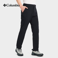 Columbia 户外男子拒水修身徒步旅行运动休闲长裤AE4656 011(尺码偏小 建议拍大一码) 修身版型 黑色