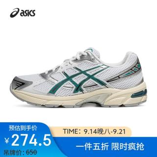 亚瑟士 男女潮流运动休闲鞋 GEL-1130 白色/蓝色 37.5