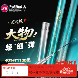 光威 新品荒武技大物竿三代轻量台钓竿鲢鳙大物5000克鱼竿渔具 7.2m 荒武技大物竿
