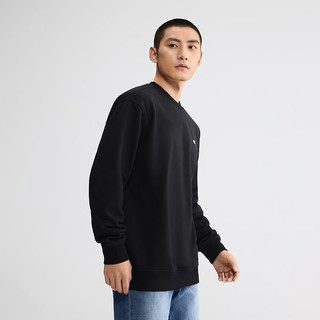 Lee LMT010832204 圆领纯色Logo 黑色 S 男士卫衣