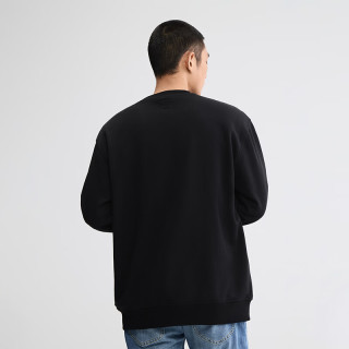 Lee LMT010832204 圆领纯色Logo 黑色 S 男士卫衣