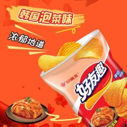 好丽友 一口酥脆！好友趣 薯片 韩式泡菜味 70g