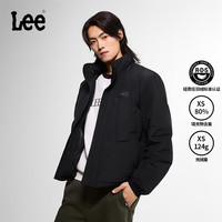Lee 立领绗缝防风保暖 黑色 S 男士羽绒服