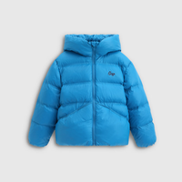 Gap 男童秋季款logo连帽羽绒服宽松儿童装面包服外套824323 蓝色 130 cm(8-9岁) 亚洲尺码