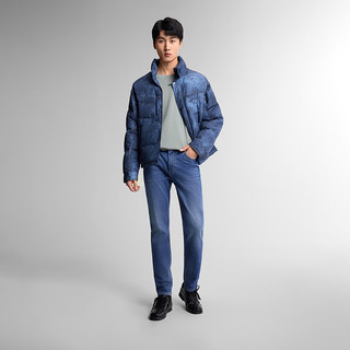 Lee 731舒适锥形磨毛牛仔裤 中蓝色 28