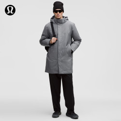 lululemon 丨StretchSeal 男士带夹层功能型外套 防风拒水 LM4AV8S 太阳灰