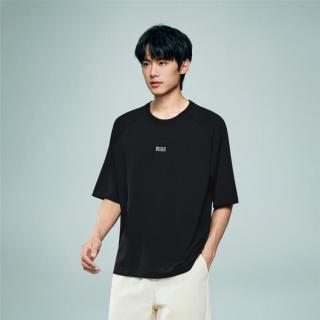 佐丹奴 2026夏季新款刺绣宽松百搭圆领简约基础插肩短袖T恤男款