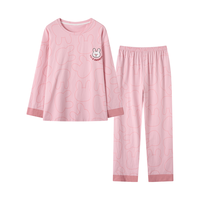 芬腾 莫代尔棉带胸垫假两件 睡衣/家居服套装