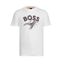 HUGO BOSS 男士字母拼色图案纯棉日常百搭短袖T恤