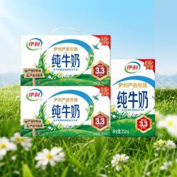 伊利 纯牛奶整箱 250ml*24盒 优质乳蛋白 礼盒装 6月产