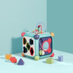 babycare 六面体盒多功能3岁+宝宝益智因果关系玩具形状配对礼物