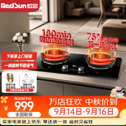 Redsun 红外线燃气灶 180分钟智能定时猛火灶 75%家用节能灶EM75B 天然气12T